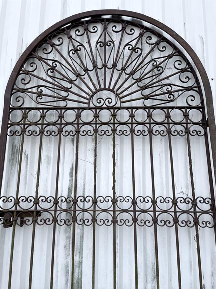 Three Opening Wrought Iron Gates with Frames – Circa 1850-4