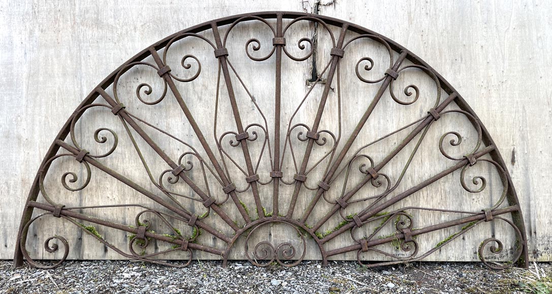 Three Opening Wrought Iron Gates with Frames – Circa 1850-5