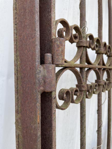 Three Opening Wrought Iron Gates with Frames – Circa 1850-9