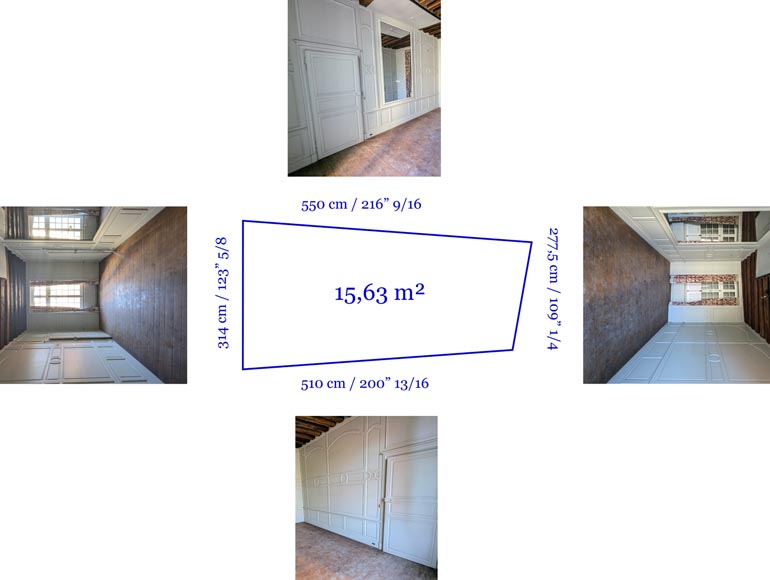 Antique Oak and Pine Wood Paneling – Composed of Two Rooms Antique Oak and Pine Wood Paneling – Composed of Two Rooms-18