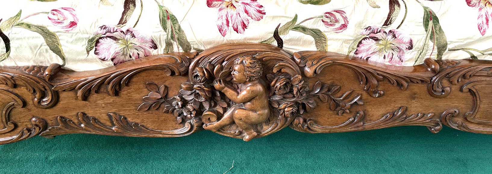 Louis XV style walnut bedroom-5