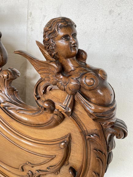 Louis XV style walnut bedroom-7