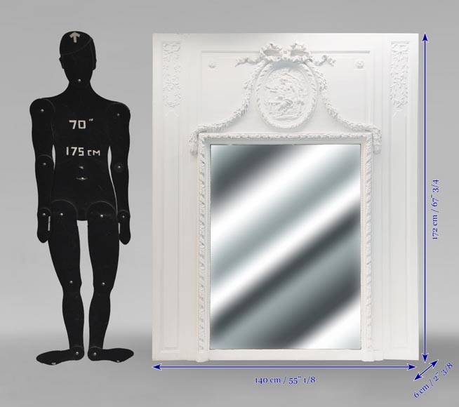 Louis XVI style trumeau with mythological scene-6