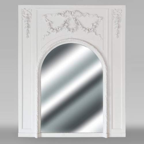 Louis XVI style trumeau with plant garlands