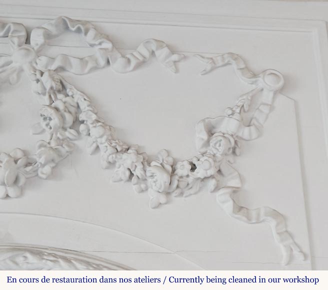 Louis XVI style trumeau with plant garlands Louis XVI style trumeau with plant garlands-3