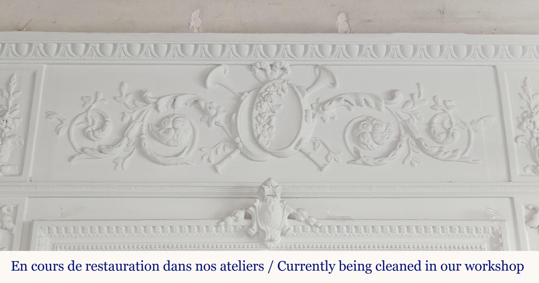 Louis XVI style trumeau with musical instruments-1