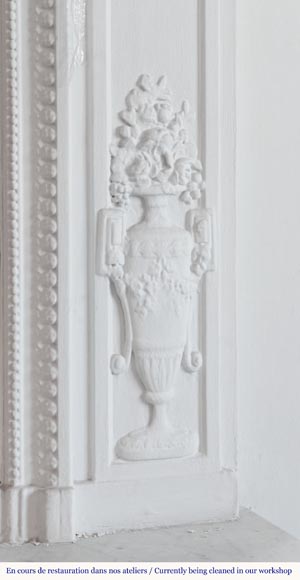 Louis XVI style trumeau with musical instruments-4