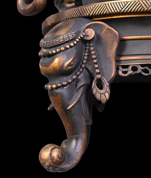 Cloisonné and Bronze Vase, Signed BARBEDIENNE, in the Style of Édouard LIÈVRE Cloisonné and Bronze Vase, Signed BARBEDIENNE, in the Style of Édouard LIÈVRE-11