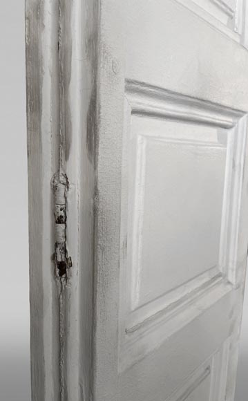 Two pairs of antique oak shutters-3