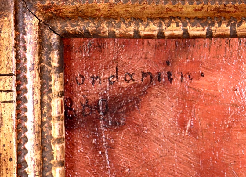 oung Woman with Cockatoo — Painting by Joseph Henri CONDAMIN oung Woman with Cockatoo — Painting by Joseph Henri CONDAMIN-9