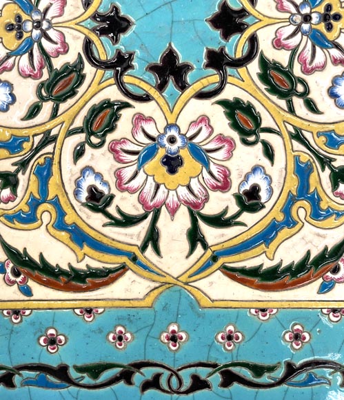MARTIN-BREY, Japanese-style table with glazed earthenware top MARTIN-BREY, Japanese-style table with glazed earthenware top-4