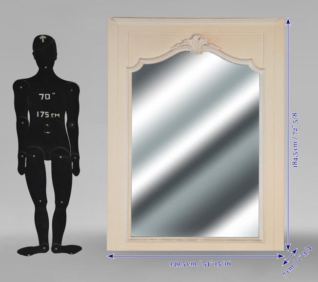 Louis XV style trumeau decorated with an asymmetrical palmette Louis XV style trumeau decorated with an asymmetrical palmette-4