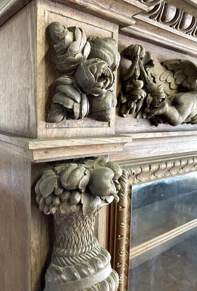 Large Napoleon III Style Oak Buffet – Four Seasons Theme Large Napoleon III Style Oak Buffet – Four Seasons Theme-6