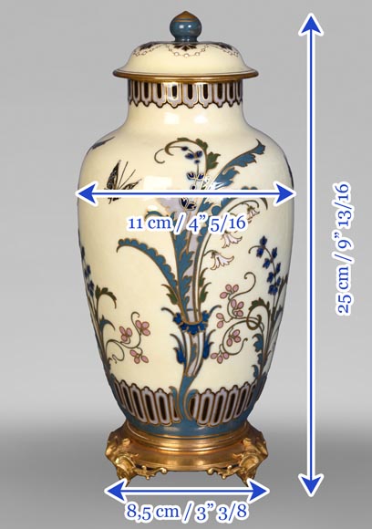 CARRIER-BELLEUSE Albert-Ernest — Enameled Porcelain Covered Vase from Sèvres CARRIER-BELLEUSE Albert-Ernest — Enameled Porcelain Covered Vase from Sèvres-9