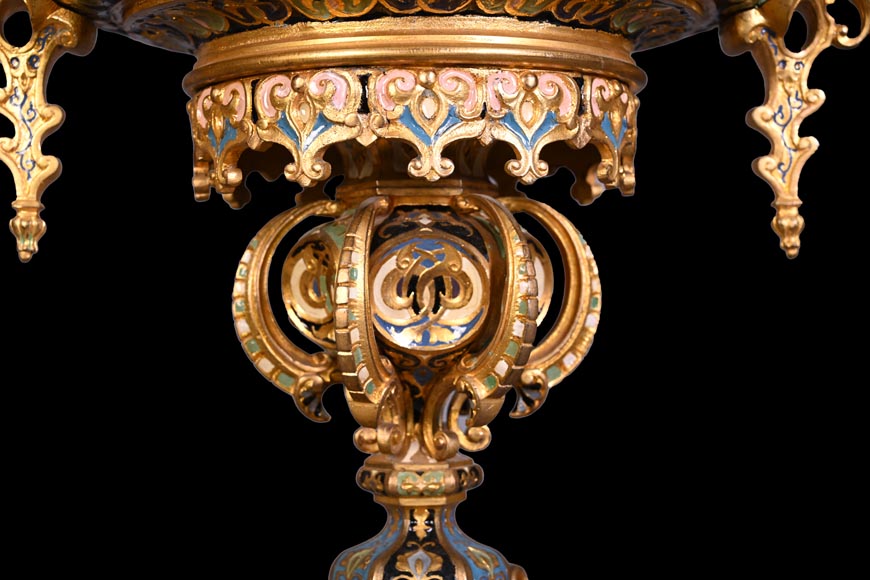 Persian-style double-sided clock and garnitures, Charles Stanislas MATIFAT, dated 1851 Persian-style double-sided clock and garnitures, Charles Stanislas MATIFAT, dated 1851-18