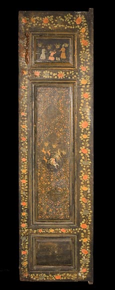 Qajar Art, Set of doors decorated with major scenes of Persian life, late 19th century-1