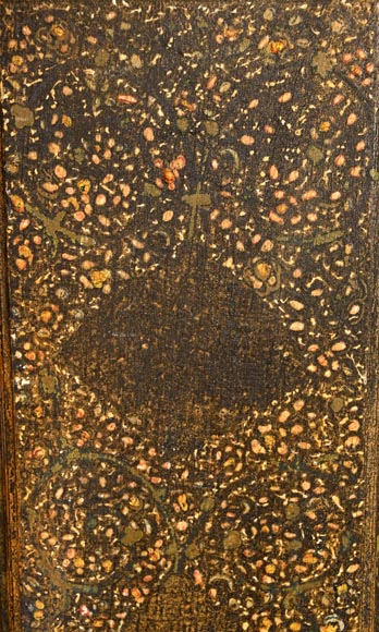 Qajar Art, Set of doors decorated with major scenes of Persian life, late 19th century-8