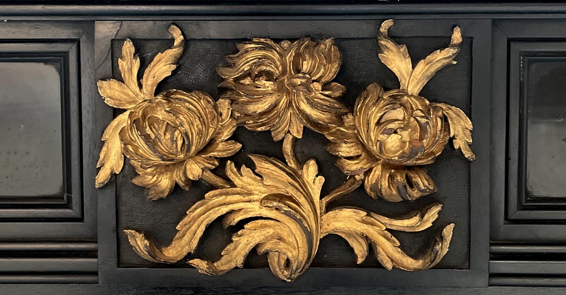 F. GERDERÈS – Japanese-style billiard table in gilded and carved wood F. GERDERÈS – Japanese-style billiard table in gilded and carved wood-4