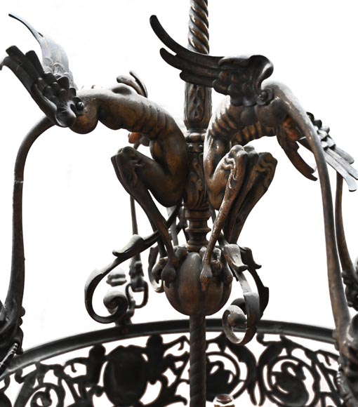 Neo-Renaissance bronze chandelier Neo-Renaissance bronze chandelier-1