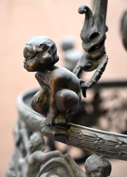 Neo-Renaissance bronze chandelier Neo-Renaissance bronze chandelier-3