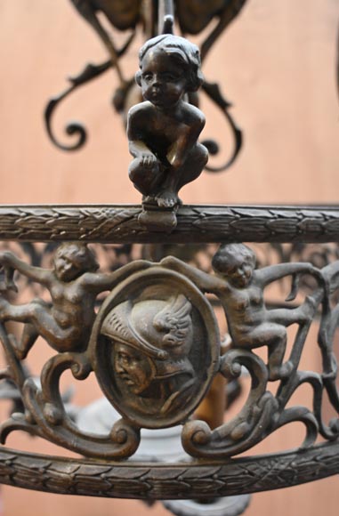 Neo-Renaissance bronze chandelier Neo-Renaissance bronze chandelier-6