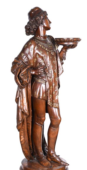 GUÉRET FRÈRES (cabinetmakers) and CARRIER-BELLEUSE (model by), Pair of GUÉRET FRÈRES (cabinetmakers) and CARRIER-BELLEUSE (model by), Pair of