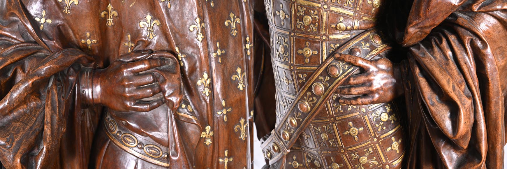 GUÉRET FRÈRES (cabinetmakers) and CARRIER-BELLEUSE (model by), Pair of GUÉRET FRÈRES (cabinetmakers) and CARRIER-BELLEUSE (model by), Pair of