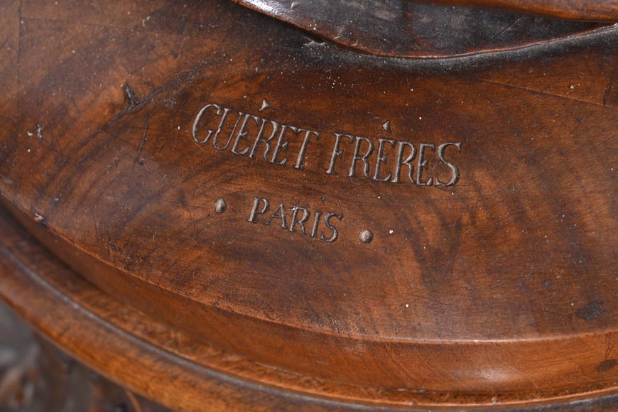 GUÉRET FRÈRES (cabinetmakers) and CARRIER-BELLEUSE (model by), Pair of GUÉRET FRÈRES (cabinetmakers) and CARRIER-BELLEUSE (model by), Pair of
