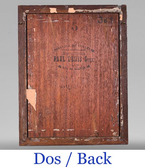 GEORGES MOREAU DE TOURS – The Painter and His Muse, signed grisaille painting-6