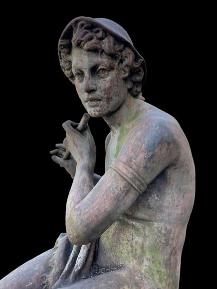 Foundry DURENNE – Young Shepherd Daphnis Playing the Flute Foundry DURENNE – Young Shepherd Daphnis Playing the Flute-3