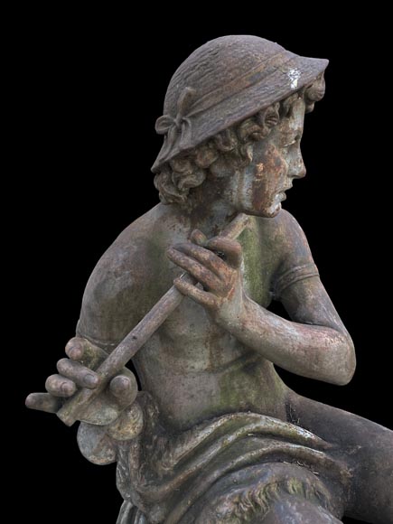 Foundry DURENNE – Young Shepherd Daphnis Playing the Flute Foundry DURENNE – Young Shepherd Daphnis Playing the Flute-4