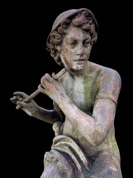 Foundry DURENNE – Young Shepherd Daphnis Playing the Flute Foundry DURENNE – Young Shepherd Daphnis Playing the Flute-8