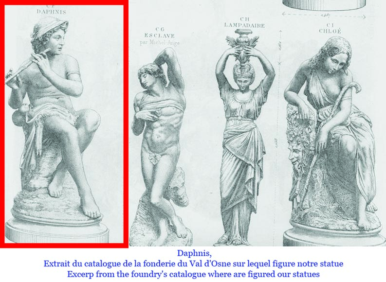 Foundry DURENNE – Young Shepherd Daphnis Playing the Flute Foundry DURENNE – Young Shepherd Daphnis Playing the Flute-10