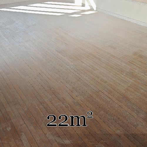 22m² lot of linear oak parquet flooring
