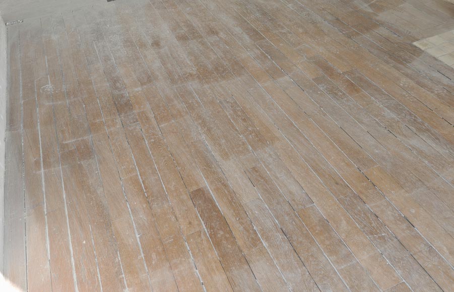 Batch of 25m² of linear oak parquet in 10cm Batch of 25m² of linear oak parquet in 10cm-1