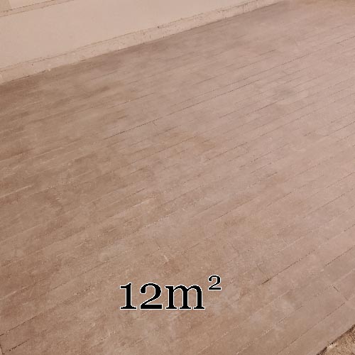 12m² lot of linear oak parquet flooring