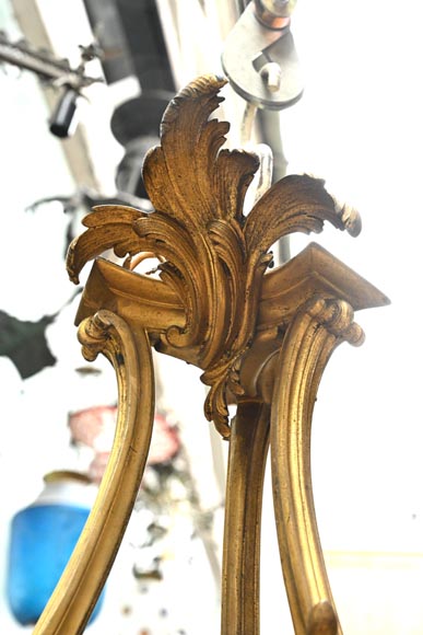 CAFFIERI (after). Exceptional Louis XV style bronze chandelier CAFFIERI (after). Exceptional Louis XV style bronze chandelier-2