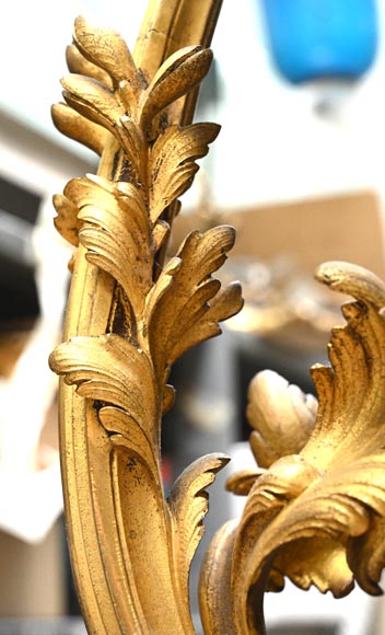 CAFFIERI (after). Exceptional Louis XV style bronze chandelier CAFFIERI (after). Exceptional Louis XV style bronze chandelier-4