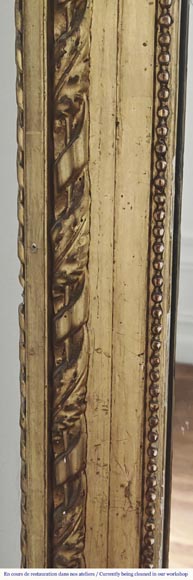 Louis XVI style gilded trumeau with plant decoration Louis XVI style gilded trumeau with plant decoration-3