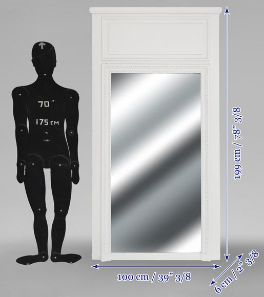 Louis XVI style trumeau with pearl decoration Louis XVI style trumeau with pearl decoration-4