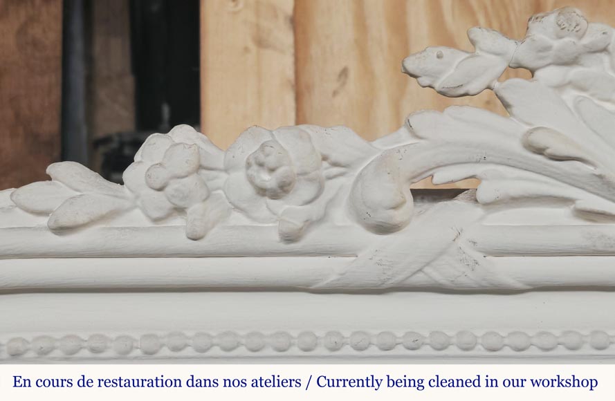 Napoleon III style trumeau topped with a shell-3