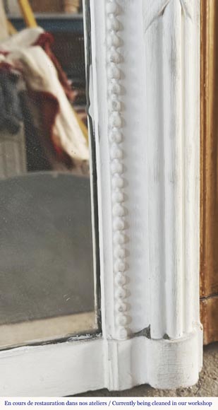 Napoleon III style trumeau topped with a shell-5