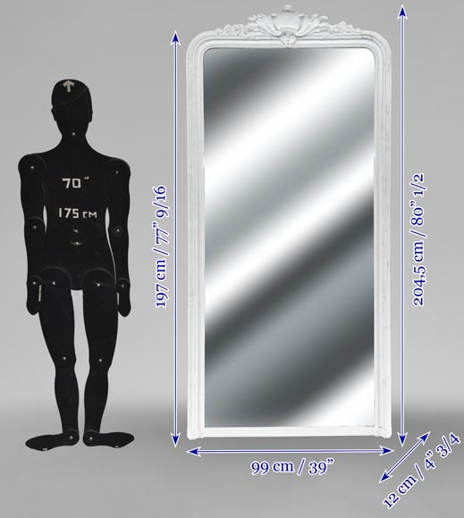 Napoleon III style trumeau topped with a shell-6