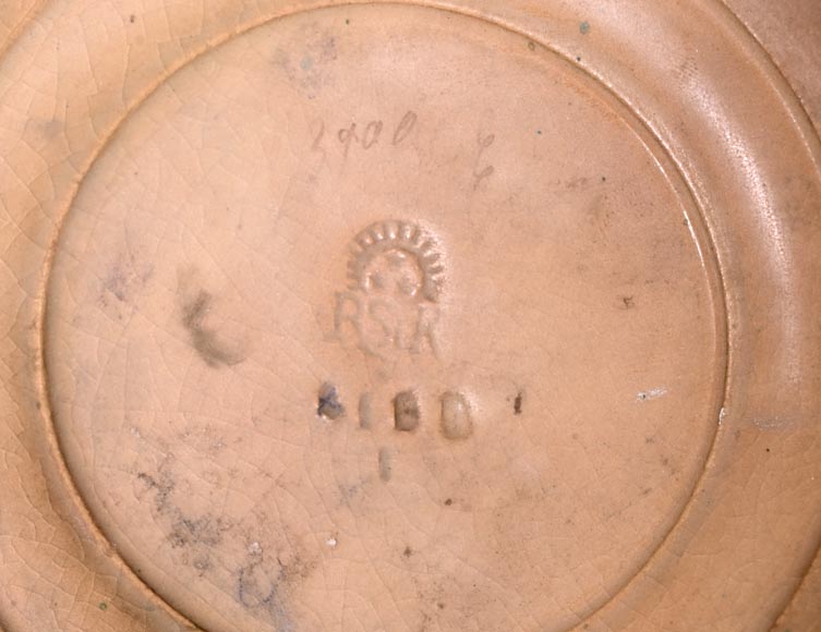 Eduard STELLMACHER for Amphora, Ceramic owl vase, circa 1900-12