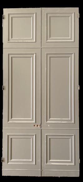 Pair of Double Doors with Architectural Surrounds, Louis XVI Style Pair of Double Doors with Architectural Surrounds, Louis XVI Style-2