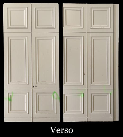 Pair of Double Doors with Architectural Surrounds, Louis XVI Style Pair of Double Doors with Architectural Surrounds, Louis XVI Style-8