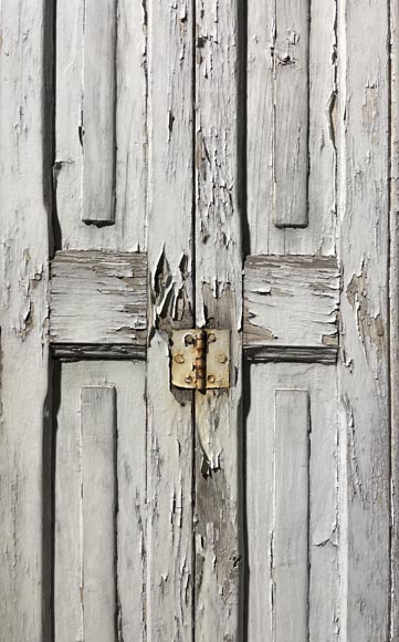 7 Pairs of Antique Shutters with Fixed Louvers 7 Pairs of Antique Shutters with Fixed Louvers-5