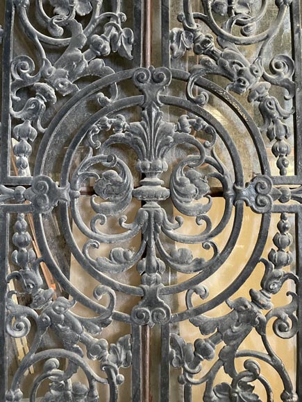 Entrance Door in Oak and Cast Iron, France, 19th Century-3