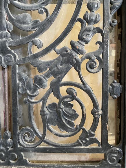 Entrance Door in Oak and Cast Iron, France, 19th Century-4