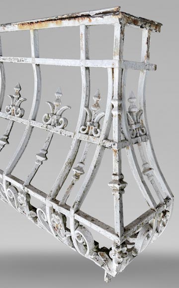Pair of Cast Iron Balconies, Napoleon III Period Pair of Cast Iron Balconies, Napoleon III Period-4